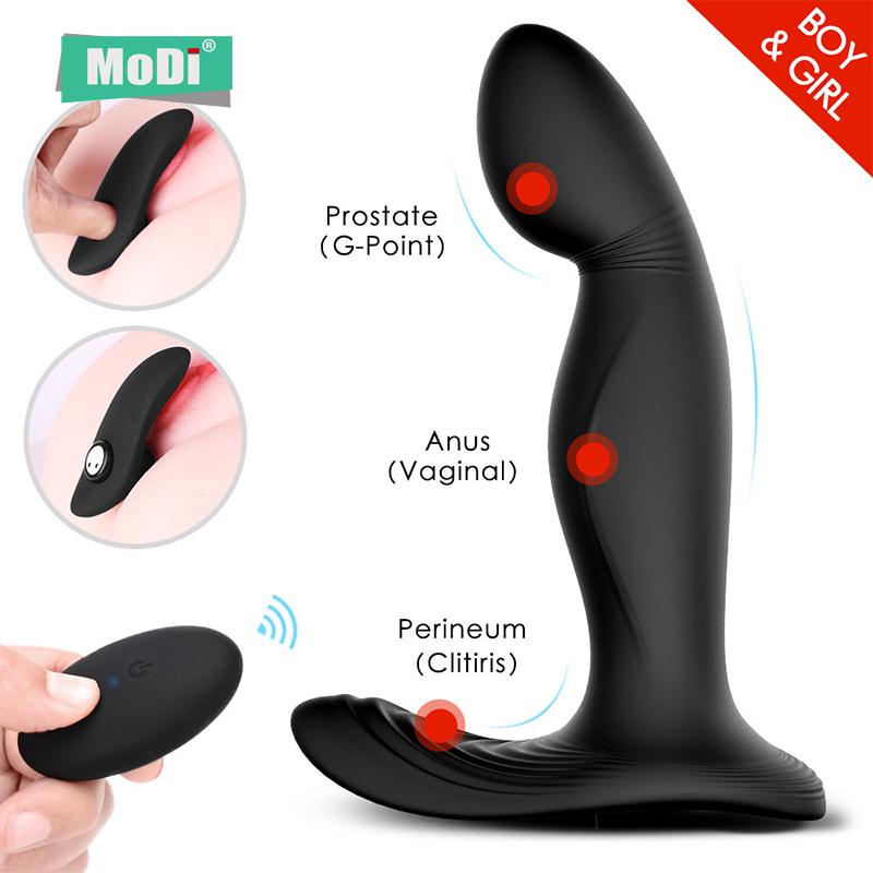 Vibrator Prostate Massager For Men Women Vibrating Powerful Male Anal Plug Stimulator Butt Silicone Sex Toys for Adults