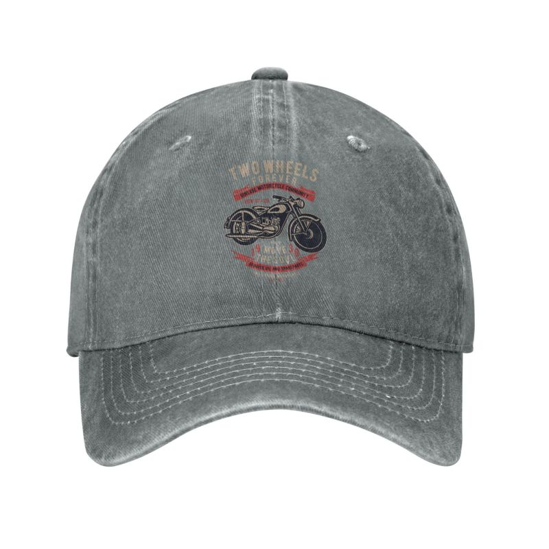 Personalized Cotton Vintage Motorcycle Community Baseball Cap Sun Protection Women Men's Adjustable Motor Rider Dad Hat Summer