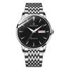 Orologi Orologio al quarzo da uomo Orologio da lavoro Orologio impermeabile Casual Acciaio inossidabile Calendario Orologio luminoso Orologio da polso ultrasottile