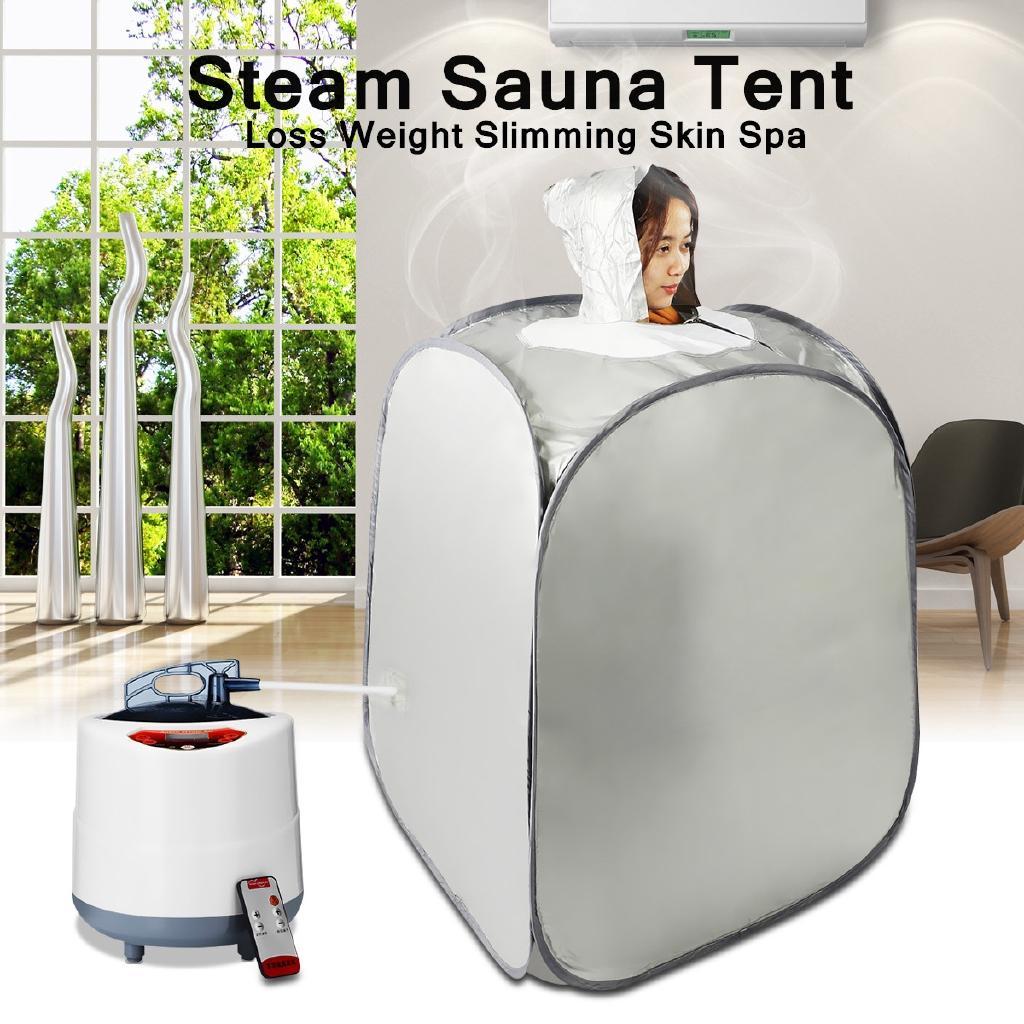 2L 220V 60Hz 1000W Indoor Foldable Portable Steam Sauna Room Tent Loss Weight Slimming Skin Spa AU Plug for Personal Health Care