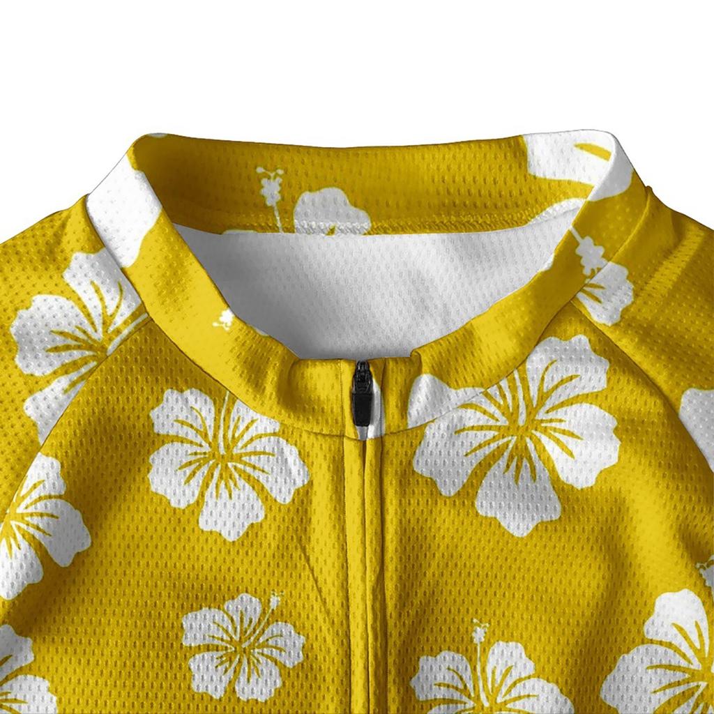 Summer Men's Short Sleeved Cycling Suit 3D Printed Elastic Tight Top