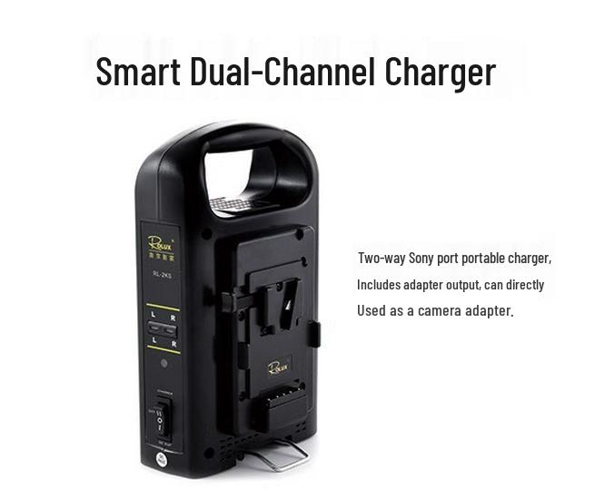 7 Shadow Chen V-port Dual-Channel RL-2KS Battery Charger for Mirrorless Cameras