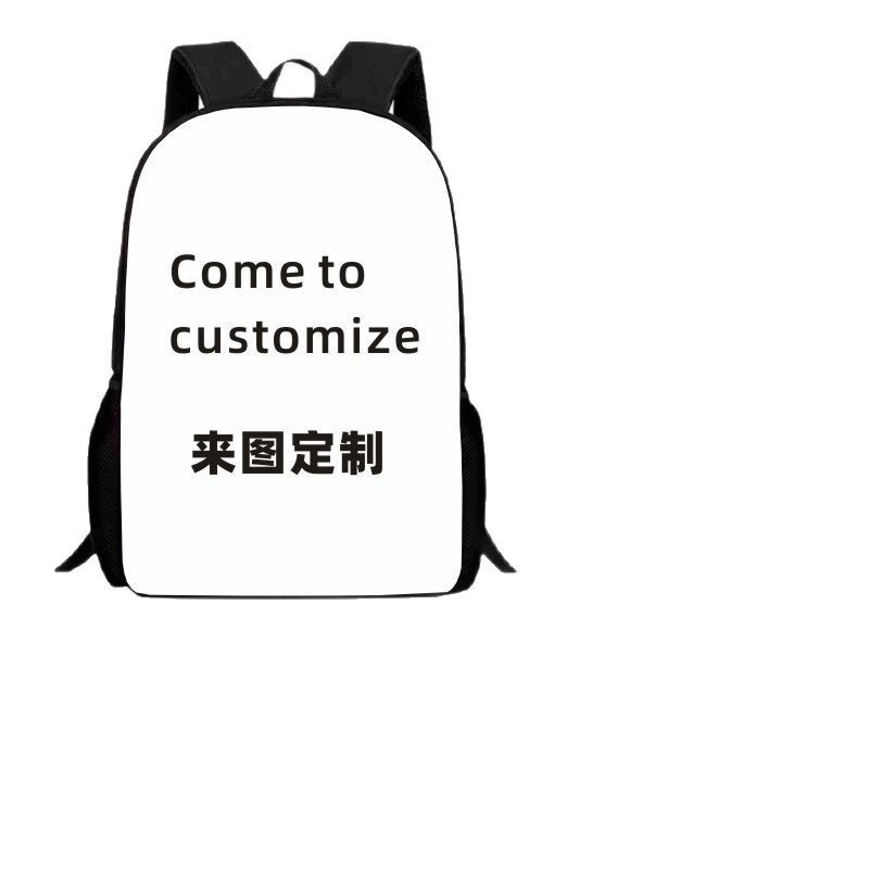 Printed Student Children's School Bag Casual Backpack Crossbody Bag Pencil Bag Three-piece Set Casual Portable Backpack Din System