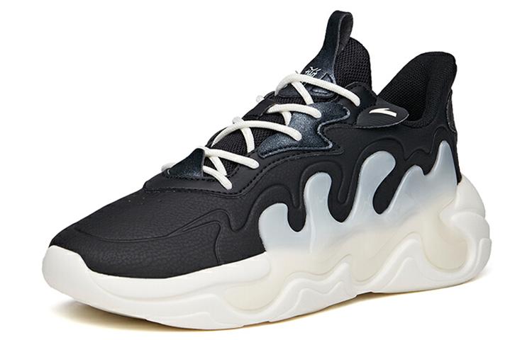Women's Sneakers Anta Chao Bai 2.0 Cushioning Slip Resistant Coverage Low Top Chunky Sneakers Women's Black