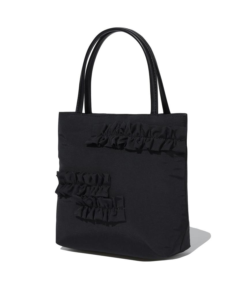Covernat Woman Frill Tote Bag Black