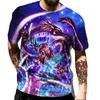 New Dragon Ball Theme Men's Top Fashion Cartoon Cool Children's T-shirt 3D Boys' Short Sleeve Street Summer