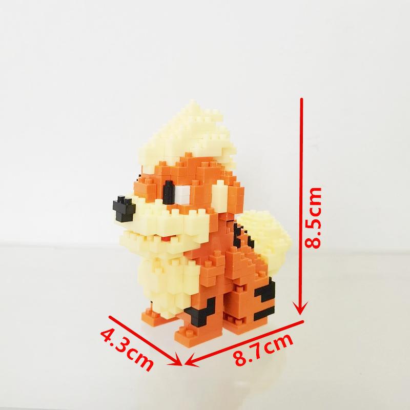 Anime Pokémon Building Blocks Assembly Anime Charizard Doll Blastoise Bulbasaur Gengar Bricks Figures Toy for Kid Gift