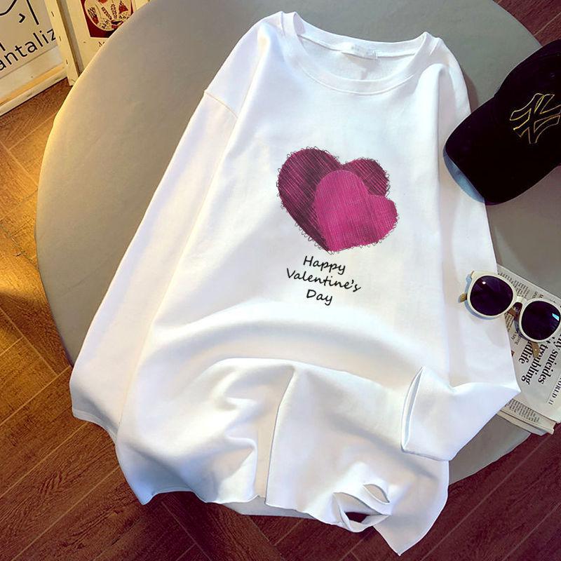 

Женская футболка средней длины из 100% хлопка с длинными рукавами и рваными вставками — свободный, универсальный верх для ранней осени, плюс бархат для осени/зимы M