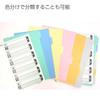 Kokuyo File Index Divider Cards A4 6 Tabs 10 Sets Shiki-110N