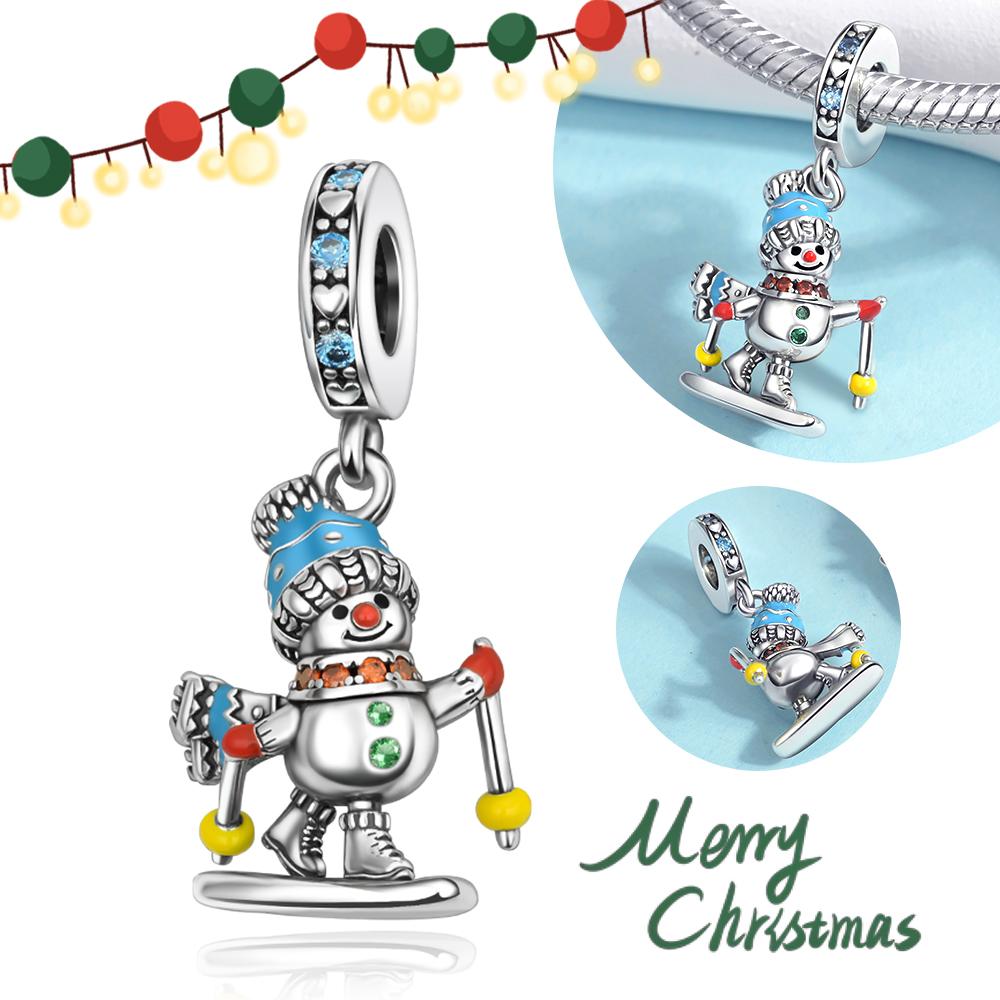 Christmas Party Copper Christmas Gift Socks Pendant Beads Fit Charm Bracelet Pendant Women Diy Fine Jewelry Party Gift