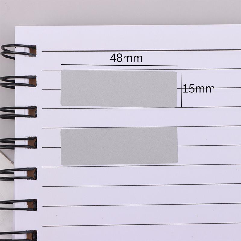 50Pcs 48X15Mm Rectangular Reward Scratch Card Film Coated Stickers Scratch Off Labels Diy Children'S Redemption Vouchers