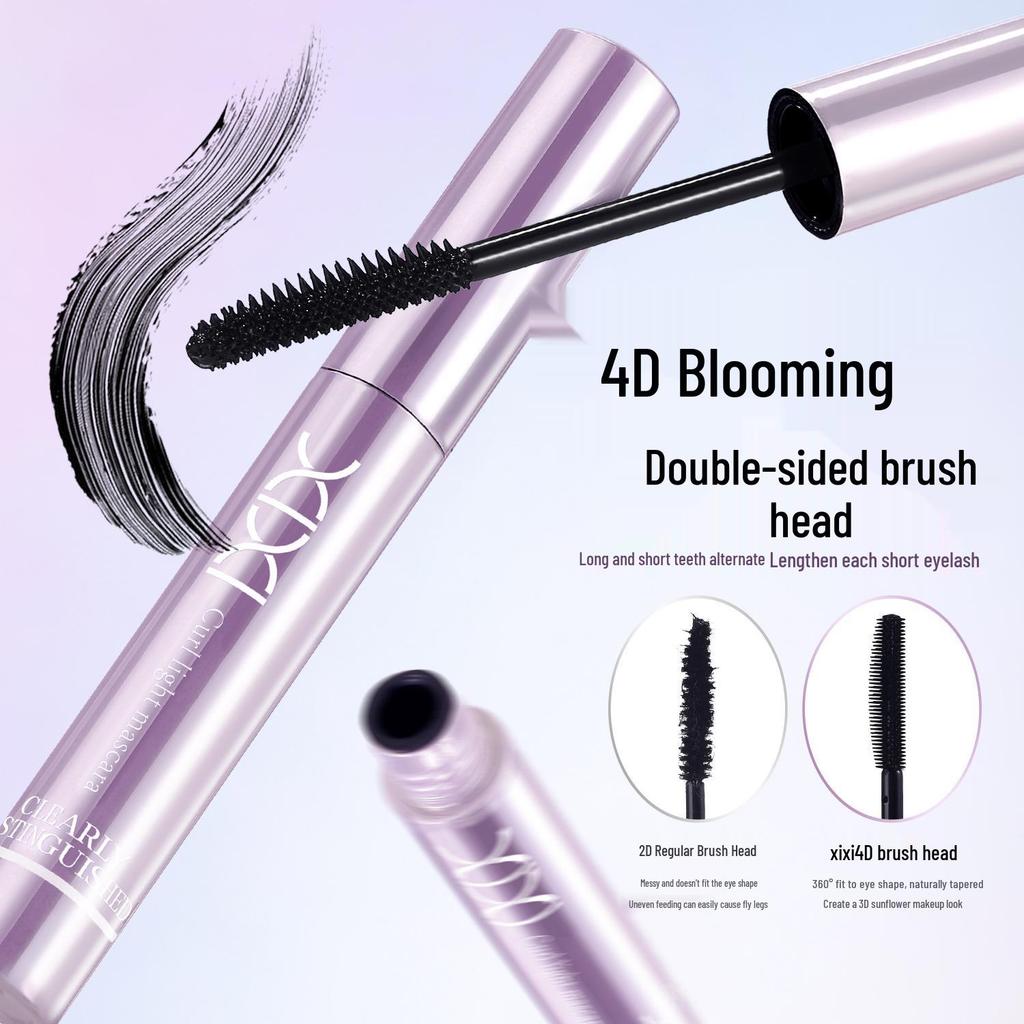 Xixi Lightweight Curling Mascara for Long, Voluminous, Separated Lashes – Waterproof, Sweatproof, Smudge-Proof.