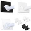 2Pieces Multipurpose Adhesive Shower Rod Retainer Ideal for Bathrooms and Kitchens Applications Hardware Daily Use