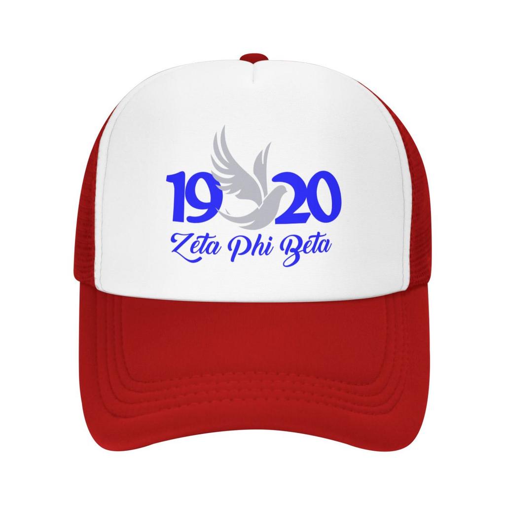 Custom Classic Zeta Phi Beta Baseball Cap for Men Women Breathable Trucker Hat Sun Protection Snapback Hats