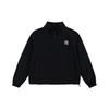 MLB Back Logo Printed Loose Windbreaker Retro Stand Collar Fitted Soft Shell Long Sleeve Jacket Women jackets Black 31JPW2131-50L