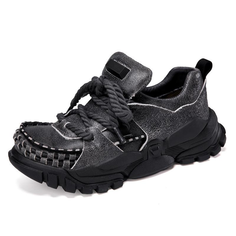 Boots men's 2025 autumn and winter new leather casual versatile dad shoes men's thickened warm personalized sports tooling boots