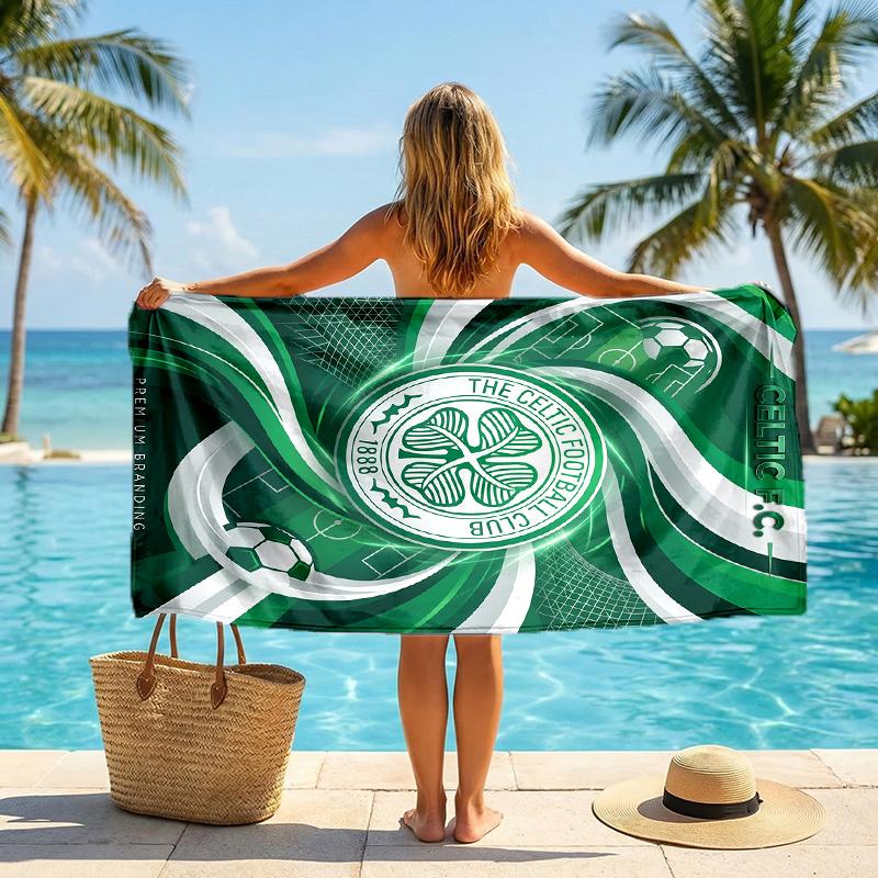 Asciugamano da Spiaggia Celtic FC Asciugatura Rapida Microfibra Assorbente Portatile da Viaggio Asciugamano da Nuoto