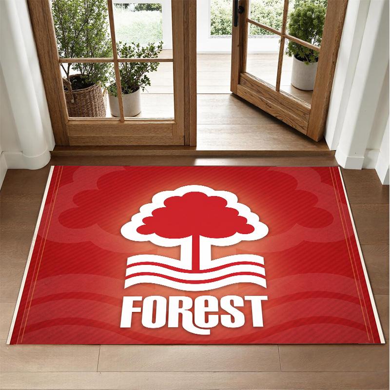Nottingham Forest Design Kristall-Samt-Teppich Weich Dekorative Matte für Schlafzimmer Eingang