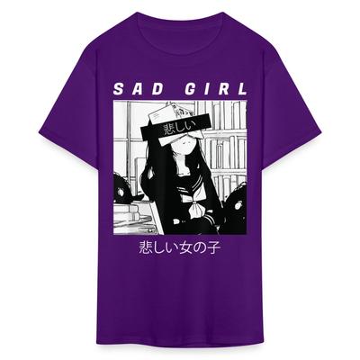 Sad Anime Emo Girl - Japanese Aesthetic Vaporwave Anime 2