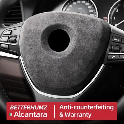 For BMW F10 F18 F07 F01 Series 5 7 Made of Alcantara Wrap Car Interior Steering Wheel Trim Cover Sticker Auto Tuning Accessories
