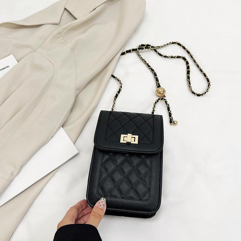 Chic Trendy Pu Leather Quilted Chain Bag 2024 Fresh Spring Collection For Women