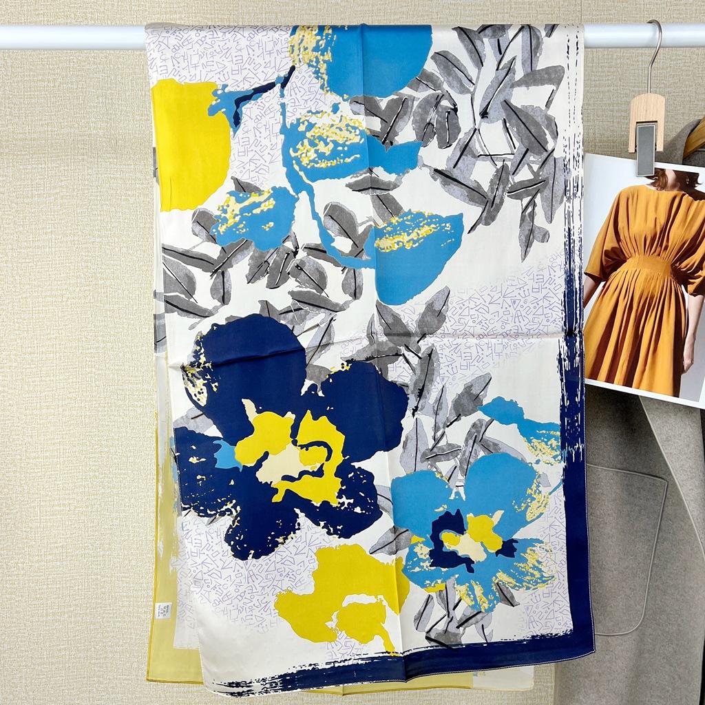 Silk Long Silk Scarf Women'S Spring And Autumn Thin Mulberry Silk Long Scarf High-End Mother Shawl Gift