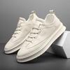 Fashion New Arrival Men's Thick Sole Sneakers Fashion Casual Fiber Leather Skateboard Footwear Versatile Male Tenis Masculino Trainers