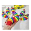 Fidget-Schnecken-Spielzeug für Kinder 18cm 3D Bunte Sensorische Schnecke Löst Spaß Entspannungsspielzeug Kreative Verdrehte Raupe Fidget-Spielzeug