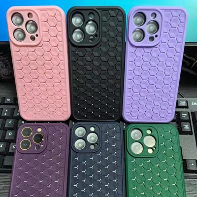 Honeycomb Hole Apple 15/14/13 Pro Max Phone Case 12 Soft and 11 Fine Hole Breathable Protective Case