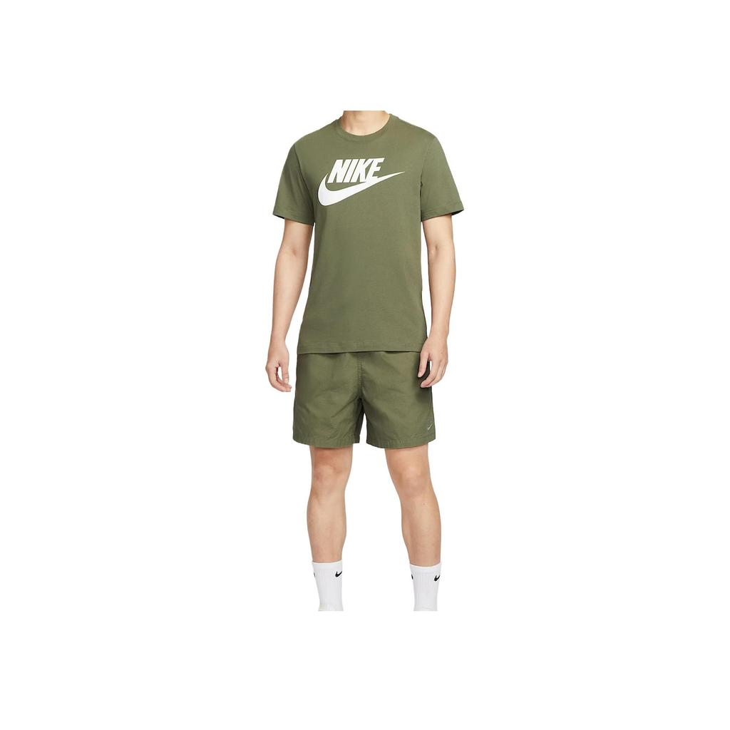 Nike Sportswear Comfortable Stylish Simple Moisture-Wicking Short Sleeve T-Shirt Men Tops Olive-Green AR5005-222