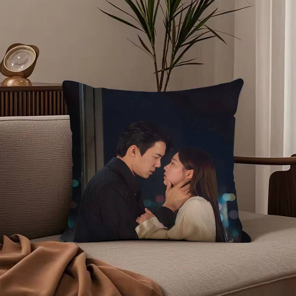 W-When the P-Phone R-Rings TV Pillow Case Anti-dustmite Pillowcase Invisible zipper silky short plush Sofa cushion cover