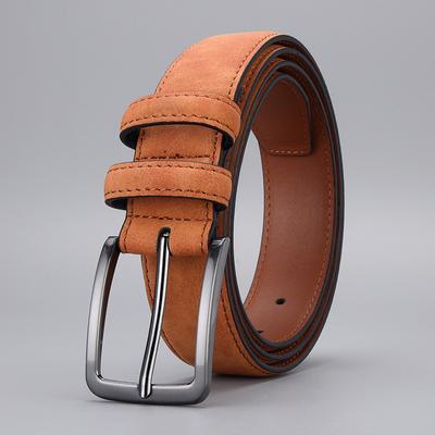 Belt Men'S Simple Casual Men'S Belt Pin Buckle Belt Perforated Belt Men'S Belt Tide