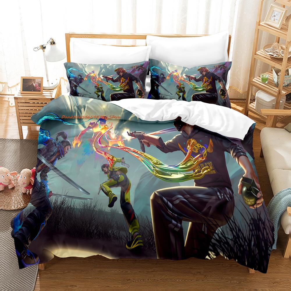 Comforter Warrior Game Garena Free Fire Bedding Set Single Twin Full Queen King Size Bed Set Aldult Kid Bedroom Duvet Sets Bed Sheet