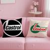 classic brand Castrol Cushion Cover Soft  EasyWash Pillow Case  Versatile for Couch Bed Travel and Office