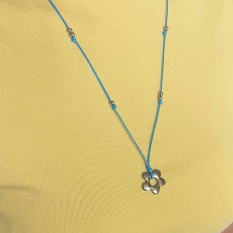 FANTASTIC PLANET Flower String Necklace (7colors)