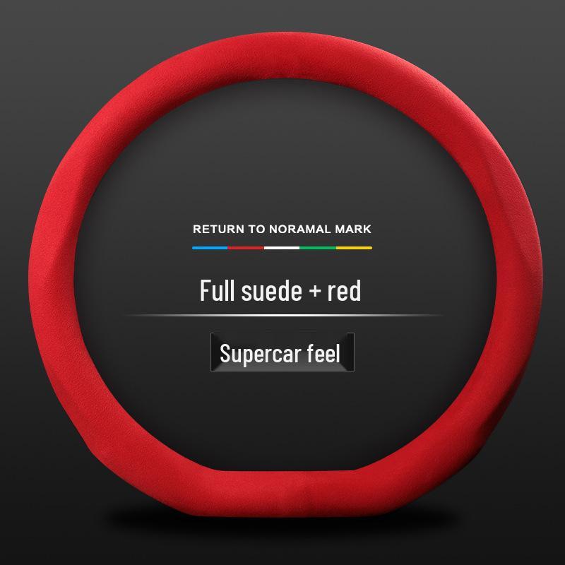 Ultra-Thin Alcantara Steering Wheel Cover for Nezha Cars: U, S, V Models