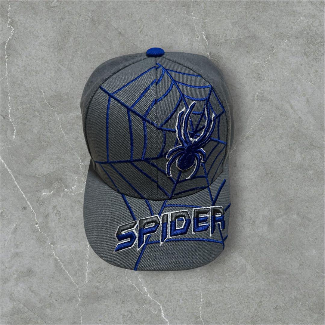 

[USED] Spider embroidered grey cap y2k