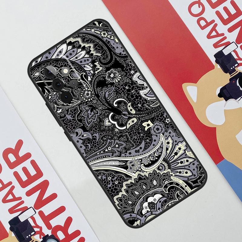 Batik Pattern Case For Samsung Galaxy A06 A16 A36 A56 A55 A35 A33 A53 A13 A23 A17 A54 A34 A14 A52 A32 A15