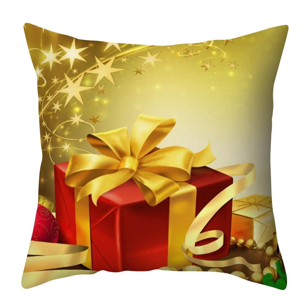 Weihnachts-Themed Kissenbezüge Auto Ornamente Büro Santa Claus Wohnzimmer Sofa Hause Kissenbezüge