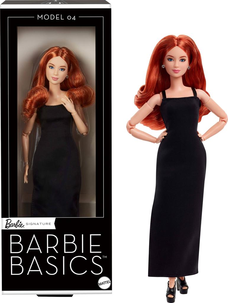 Barbie Basic Red Brown Signature BLACK Dress Up Barbie Doll Ages 6 and Up JBH74 Doll/House