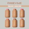 PAGE VINE Pocket Blush Stick – 6 Color Lip & Cheek Water-Light Highlighter Matte Rouge
