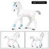 Oenux Grassland Wild Steed Farm Animal Small Horse Model Action Figures PVC Home Decoration Figurines Collection Toy Kid Gift