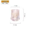 OLOEY Iridescent Thick-Bottom Whiskey Glasses (Set of 2)