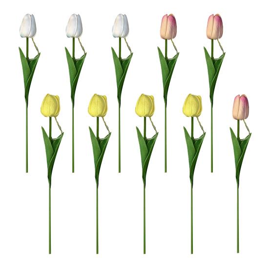 

Tulip Night Light Bouquet, Glowing Artificial Flowers with Petals, Handheld LED Lamp for Home Bedroom Decor, Valentine s Day Gift for Women Her 10pcs