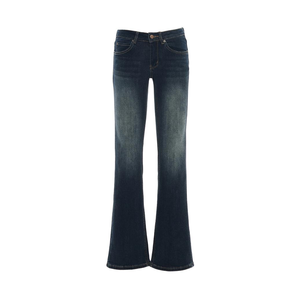 Autumn American retro low-rise flared pants slim-fitting and elastic all-match autumn and winter jeans women's new