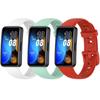 Silicone Strap for Huawei Band 8 / Huawei Band 9 / Huawei Band 10, White, Light Green, Red