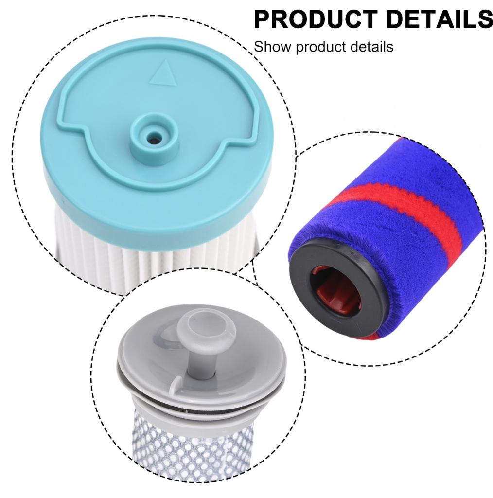 Long lasting Roller Brush and Filter Kit for Tineco A10A11 Hero A10A11 Master