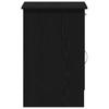 Desk with Storage Black Oak Effect 100 x 50 x 76 cm