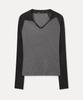 MIXXO Collared Contrast Long Sleeve T-Shirt_Miwlwg439A