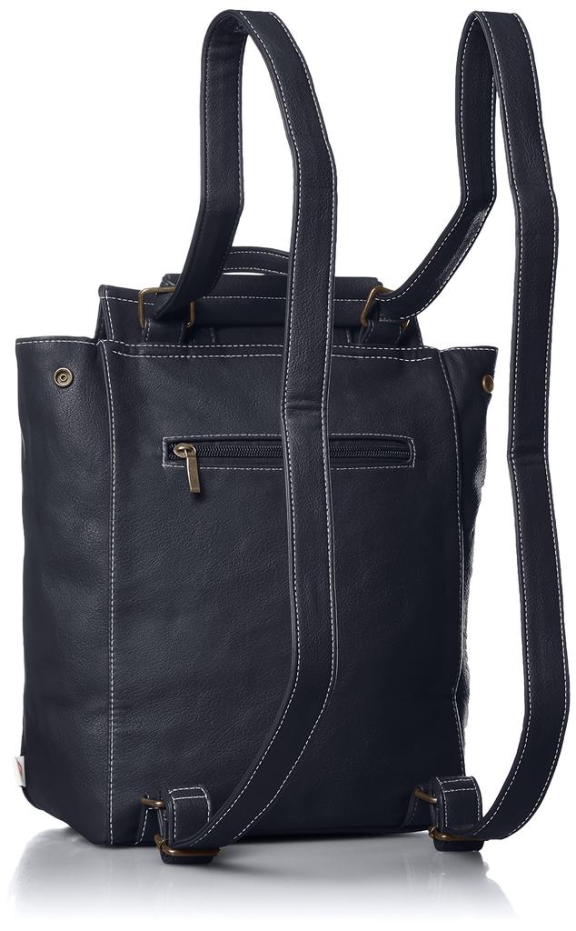 Propeller Heads Synthetic Leather 2-Way Mini Backpack & Shoulder Bag, 11-1319, Navy